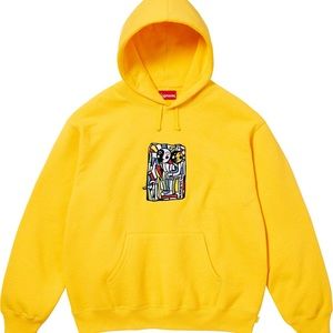 Supreme Neil Blender Mosaic Hoodie Fall Winter 23 NWT Yellow XL